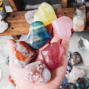 Vente flash : Pierre de poche en cristal de quartz rose, pierre de guérison, quartz à bonne énergie, pierre naturelle polie, haute qualité, amour - Product Image 6