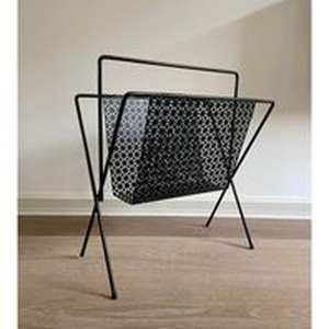 Revistero de hierro de calidad creíble, accesorios de decoración negros, precios razonables, boletín de noticias, trabajo de arte - Product Image 2