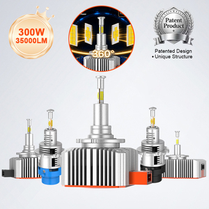 Ampoule de phare LED Victor <span class=keywords><strong>V8</strong></span> D2S D2R D4S D4R 150W HID vers LED, faisceau parfait à 4 faces pour lentille de projecteur avec ventilateur - Product Image 5