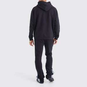 Personalizado en 3D en relieve Casual hombres pantalones de chándal acampanados pantalones de chándal Puff estampado hombres chándal con capucha chándal conjuntos de pantalones de jogging - Product Image 2