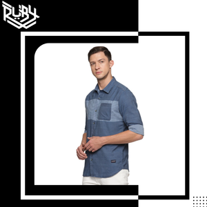 Recién llegado, camisetas de algodón para hombres con cuello alto, manga larga, transpirable, estilo informal, venta de exportadores indios para la temporada de primavera - Product Image 5