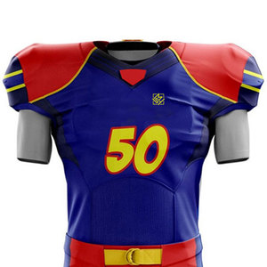 Uniforme de football américain confortable pour hommes, vêtements de sport en polyester respirant à manches courtes - Product Image 3