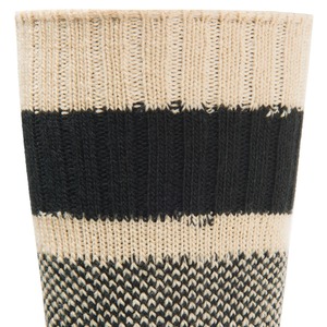 Chaussettes de sport pour hommes en tricot à blocs de couleur de style hip-hop en gros, design tricoté personnalisé, vêtements d'hiver, chaussettes chaudes - Product Image 2