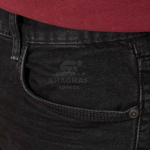 กางเกงยีนส์ผู้ชายทรงตรงแบบคลาสสิก ขายส่ง จัดส่งรวดเร็ว กางเกงผู้ชายแบบฟอก - Product Image 6