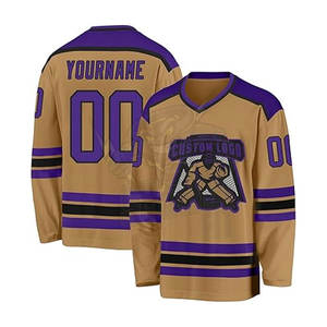 เสื้อกีฬาฮ็อกกี้น้ำแข็งพิมพ์ซับลิเมชันตามสั่งชื่อทีมและหมายเลข - Product Image 1