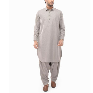 Nuevo Salwar Kameez Pakistaní de Talla Personalizada para Vestir Informal 2022 / Último Estilo de Salwar Kameez Bordado para Hombre - Product Image 4