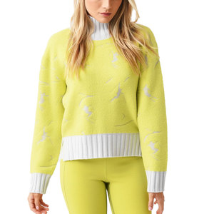 Pull d'automne et d'hiver pour femmes Top Selling Knit Clothes Ladies Solid Color Long Sleeve Knitwear Sweater for Woman - Product Image 1