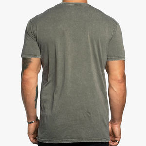 เสื้อยืดไหล่ตกขนาดใหญ่สำหรับผู้ชายเสื้อยืดพิมพ์ลายสตรีทแวร์น้ำหนักมากพร้อมเทคนิคพัฟ - Product Image 4