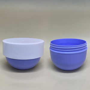 ขวดพลาสติกสำหรับสัตว์เลี้ยงขนาด240มล. 90มม. 50ก. ฝาเกลียวสีขาวเนยขัดตัวเปล่าสำหรับดูแลผิวมาสก์หน้าเครื่องสำอางกำหนดสีได้เอง - Product Image 1