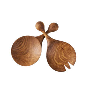 Venta al por mayor de utensilios de madera de acacia de diseño único servidor de ensalada cocina de alta calidad para artículos de cocina de la fábrica de Vietnam - Product Image 1