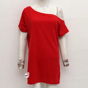 Rote Farbe Damen Cold Shoulder Top Hochwertige maßge schneiderte bequeme Frauen schulter freies Kleid Made in Pakistan