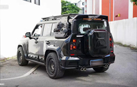 Kit complet de carrosserie de véhicule Grille d'admission d'air Pare-chocs avant Calandre Jupes latérales Passage de roue Jetour T2 Mise à niveau vers le kit carrosserie de DEFENDER