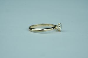 Bague Moissanite en diamant de laboratoire élégante coupe ronde VS1 clarté IGI SGL certifié or rose or argent exportation qualité vendeur - Product Image 3