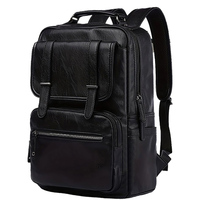 Mochila de Lujo para Portátil, Impermeable, con Paneles de Cuero PU, 20-39L, Portátil, Moderna, para Viajes, con Cierre, para Estudiantes Universitarios y Trabajadores de Oficina