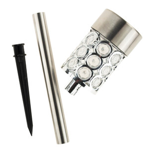 Solar-powered <b>lamp</b>, glamour <b>silver</b> crystals, garden <b>lamp</b>, post office - Product Image 6