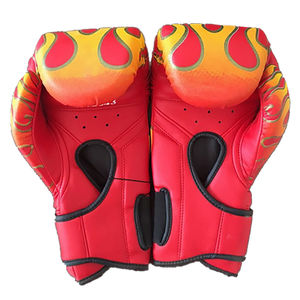 Guantes de boxeo de cuero real profesionales con impresión de logotipo totalmente personalizado para adultos Guantes de boxeo Etiqueta privada para la venta OEM - Product Image 2