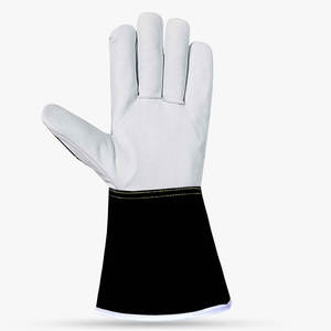 Guante de piel de cabra original Skatiq de primera calidad, 5 puños con protección contra cortes de impacto, resistente al agua, para construcción, TPR - Product Image 3