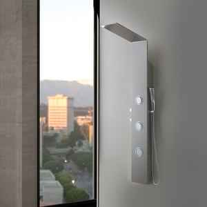 Panel de Ducha Cromado con Hidromasaje y Cabezal de Ducha Tipo Lluvia para Conjuntos de Baño - Product Image 2