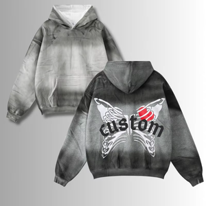 ชุดวอร์มพิมพ์ลายพัฟเสื้อสวมหัวสำหรับผู้ชายชุดวอร์ม2025ซักกรดชุดกีฬา2ชิ้นผ้าเฟรนช์เทอร์รี่ซีดจาง - Product Image 3