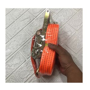 Certified GS High Tenacity Racing Equipment Customizable Heavy Duty Polyester Ratchet <b>Tie</b> <b>Down</b> <b>Strap</b> with Safety Hook - Product Image 1