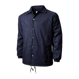 Mejor Material logotipo personalizado alta calidad suelta deporte de invierno impermeable a prueba de viento tela Unisex entrenador chaqueta precio al por mayor - Product Image 1