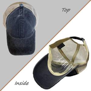 Gorra de béisbol de ala corta, gorra de entrenamiento de ala corta Lisa ajustable, gorra de pesca, gorra de camionero de atletismo, malla - Product Image 3