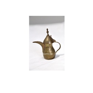 Arabic Brass Metal <b>Turkish</b> Dallah Coffee Pot High Quality and Best Manufacturing in Whole Sale Price Top Selling Dallah Supplies - Product Image 1
