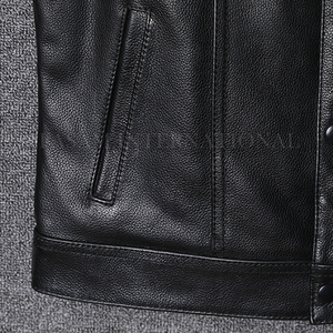 Chaleco de cuero sin mangas para hombre, Chaleco de cuero para hombre de buena calidad, gran oferta, Chaleco de cuero para hombre - Product Image 6