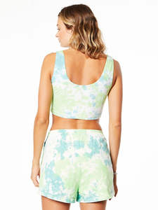 Versátil Tie-Dye Conjunto de Sujetador deportivo de yoga para mujer Scoop Back Scrunch Leggings Tallas grandes Ropa de entrenamiento - Product Image 3