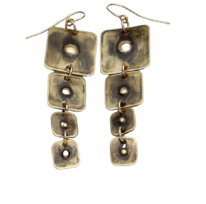 2026 Alaska <b>Christmas</b> Printing African Flower Green Color <b>Earrings</b> Jewelry Made of Sheet Rectangle Shinning Teardrop <b>Earrings</b> - Product Image 4