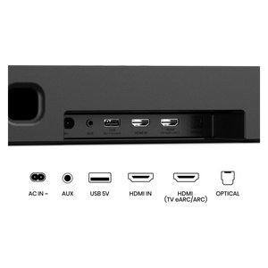 Barre de son Hisense série Ax 5.1.4, 6 haut-parleurs, caisson de basses 12 pouces à large bande, sans fil, 600W pour DTS X, USB Toslink - Product Image 3