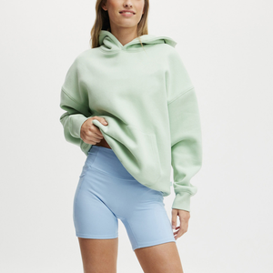 Sudadera con Capucha de Punto Extra Grande para Mujer, de Alta Calidad, 100% Algodón, Ligera, Transpirable, con Logotipo Personalizado e Impresión de Insignia - Product Image 2