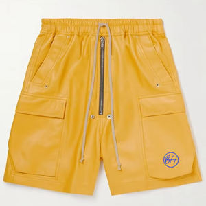 Custom Street Style Patch Pockets Leather Cargo <b>Shorts</b> for <b>Men</b> Summer Baggy CCamo Cargo <b>Shorts</b> for <b>Men</b> - Product Image 6