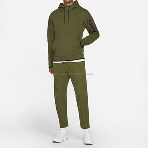 Sweat à capuche en molleton de coton imprimé sérigraphié sur mesure avec motif graphique intégral pour un style streetwear unisexe d'hiver - Product Image 4