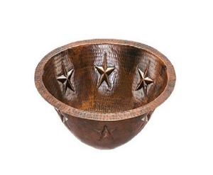 Fregadero de cobre martillado de calidad superior de forma redonda para uso en baño, utensilios de cocina, lavabo a granel - Product Image 4