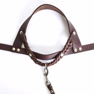 Arnés personalizado para perros de calidad superior cuero genuino al por mayor proveedor de arnés para perros - Product Image 6