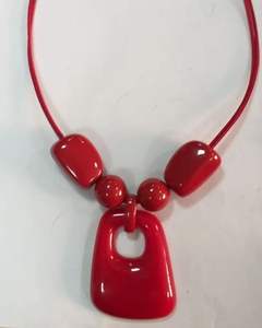 Collar de Cuentas de Resina Hechas a Mano Craft Exim, Joyería de Moda Premium para Mujer, Elegante para Fiestas, Regalo, Calidad de Exportación, Cuatro - Product Image 1