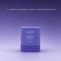 Tube ovale en plastique violet de 10 ml pour déodorant solide, baume corporel et cosmétiques