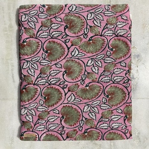 Tissu en coton uni imprimé en bloc de qualité supérieure - Écologique, léger, pour la couture, la confection de robes, fait main en Inde, floral - Product Image 5