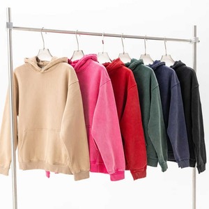 OEM meilleur service vente en gros de haute qualité logo personnalisé Acid Wash sweat à capuche zippé vintage surdimensionné respirant 100% coton hommes vente - Product Image 2