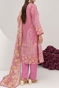 Costumes 3 pièces de pelouse pakistanaise de marque originale confortable avec col brodé collection de pelouse vêtements de fête OEM musulmans - Product Image 4