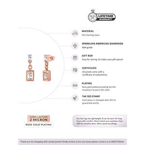 Pendientes delicados con aspecto de diamante - Product Image 2