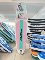 Offre Spéciale IXPE mousse 9'0 débutant planche de surf haut souple Logo personnalisable pour les eaux offshore avec EPS mousse bois EVA palmes pour