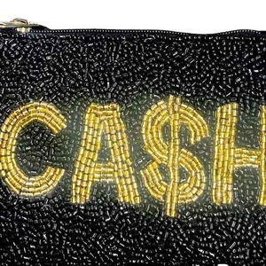 Monedero bordado a mano con cuentas, tela de lona, organizador de maquillaje de viaje con cierre de cremallera, estuche de colección para niñas - Product Image 2