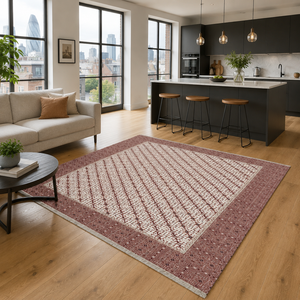 <b>Rug</b> Weavers RW7048 Anatolia Apricot Tribal Washable <b>Rug</b> Dropshipping Wholesale Washable Chenille 10 Sizes - Product Image 3