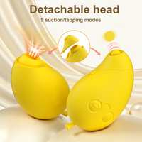 Premium Lebensmittelechtes Silikon Wasserdichter Dreifunktions-Saug-, Klopf- und Vibrations-Puls-Wellen-App Mango-Sauger Vibrator Sexspielzeug