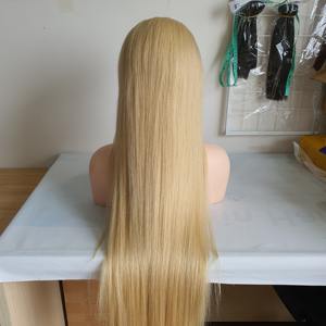 30 pouces perruques de cheveux humains 100% faisceaux droits d'os vietnamiens blonds 613 couleur de cheveux transparente pour fermeture à lacet - Product Image 3