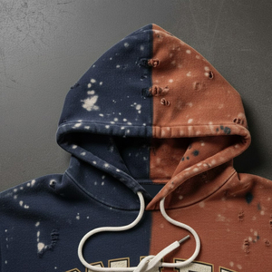 Sudaderas con Logotipo Personalizado, Bordado Urbano, Parche de Bordado Aplicado Personalizado, Sudadera Vintage con Lavado Ácido y Estilo Desgastado para Hombre - Product Image 6