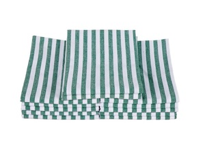 Serviette de cuisine à motif de rayures de golf 100% coton à séchage rapide et durable pour un usage domestique Techniques tissées à carreaux bleus - Product Image 3