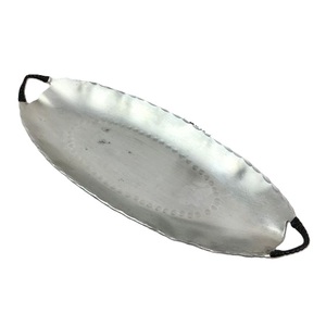 2024 Diseñador de calidad fina Forma y tamaño personalizados Bandeja de servicio de comida de postre de metal para uso en hoteles y restaurantes - Product Image 4